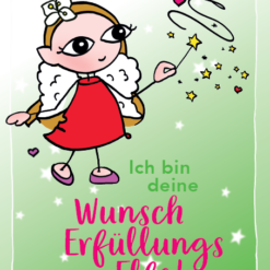 BaBlümchen® Postkarte - Wunscherfüllungselfe grün
