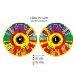 Chakra Iris Topografiekarte A4 - doppelseitig laminiert