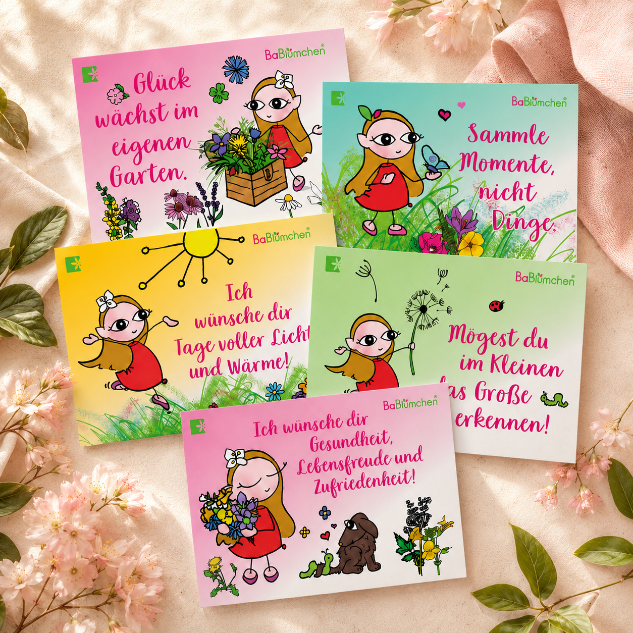 BaBlümchen® Spruchkarten MockUp Teil2 26 BaBlümchen® Spruchkarten