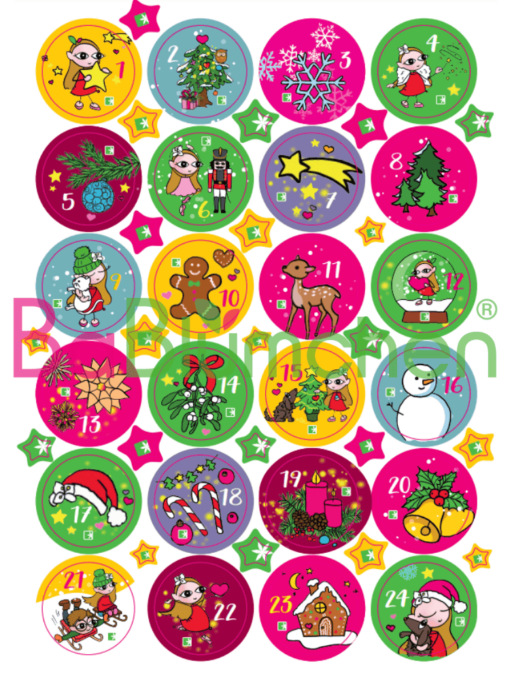 BaBlümchen® Adventskalender Sticker