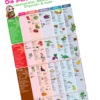 BaBlü® TCM Plakat - Lebensmittel, Kräuter, Organuhr, Meridiane - groß