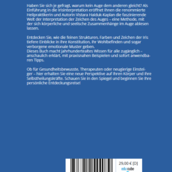 Iridologie - Interpretation der zeichen des Auges_Vistara Haiduk-Kaplan_Steffen Schuster_back