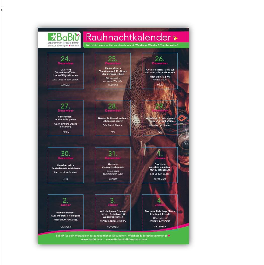 Rauhnachtkalender BaBlü ab 2025