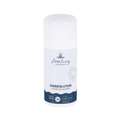 Sonnenlotion LSF 30 von feeling ohne Parfum für Gesicht und Körper
